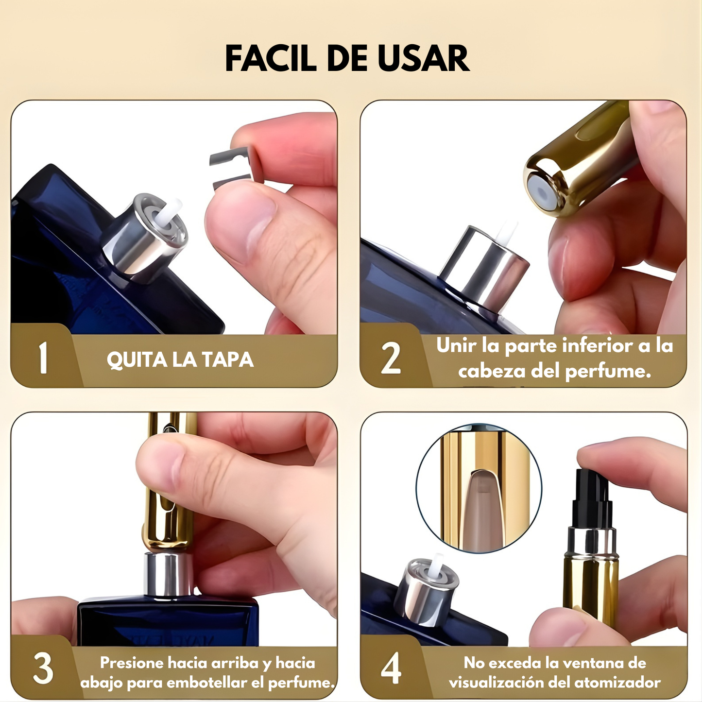 Mini atomizador de perfume